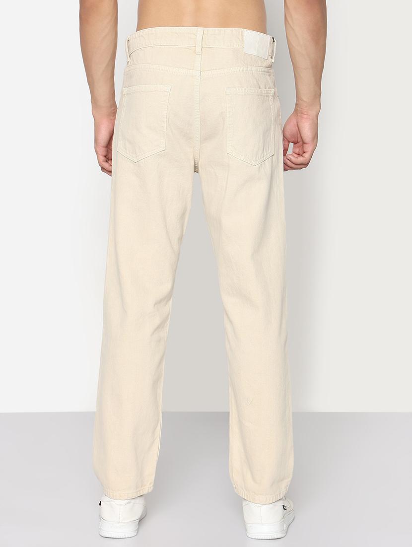 men solid mid rise straight fit jean - 21933439 - Standard Image - 4