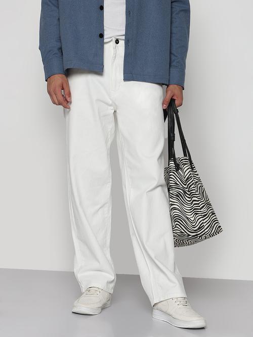 men solid mid rise straight fit jean - 21933441 - Standard Image - 0