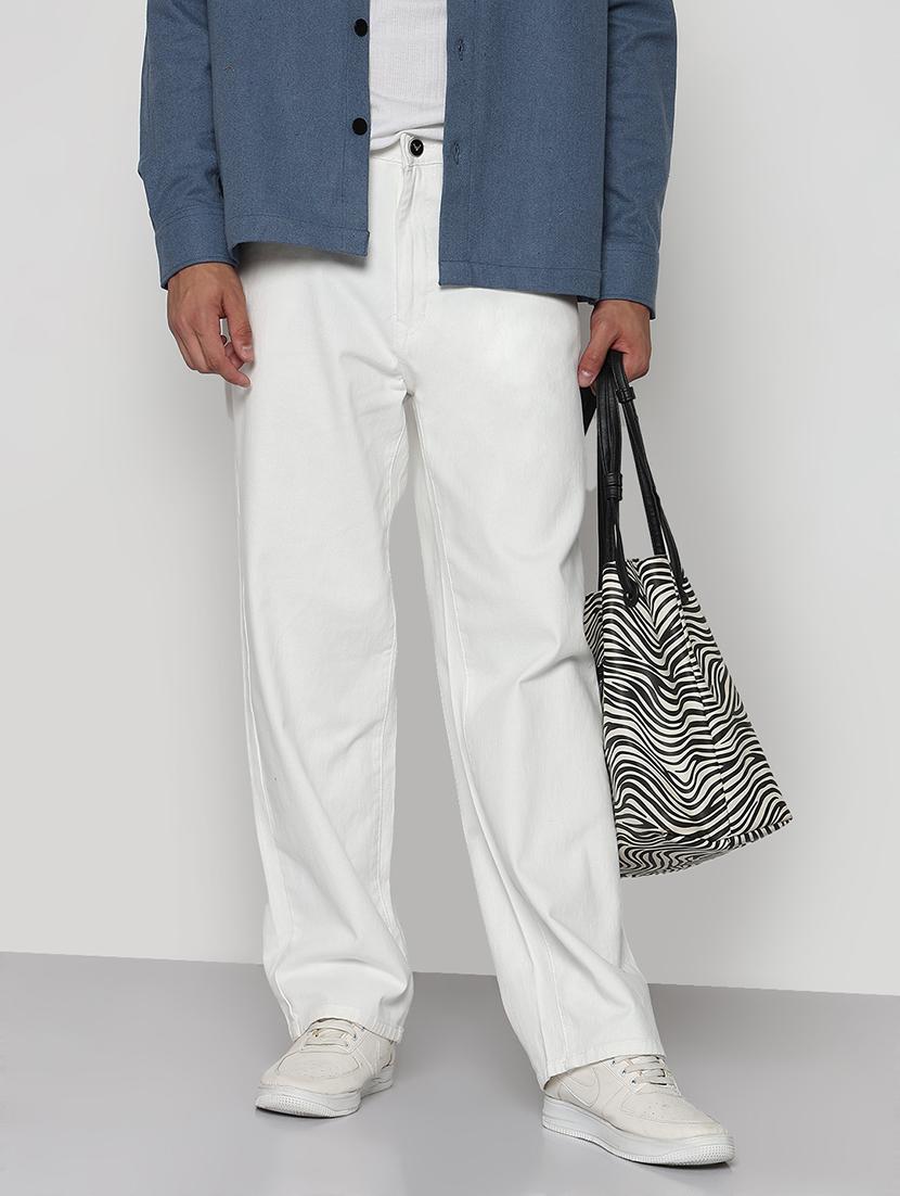 men solid mid rise straight fit jean - 21933441 - Zoom Image - 0