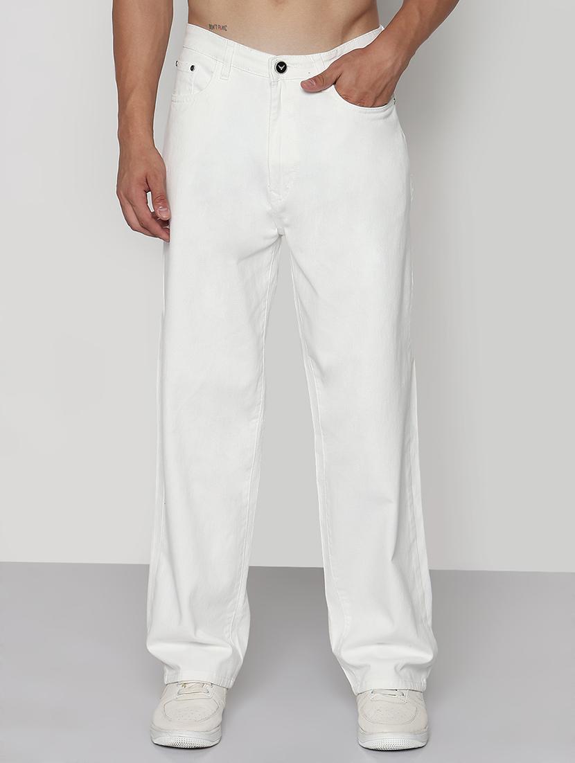 men solid mid rise straight fit jean - 21933441 - Standard Image - 1