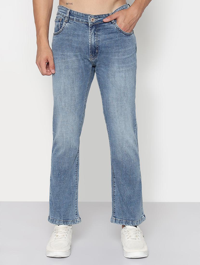 men solid mid rise straight fit jean - 21933443 -  Standard Image - 1