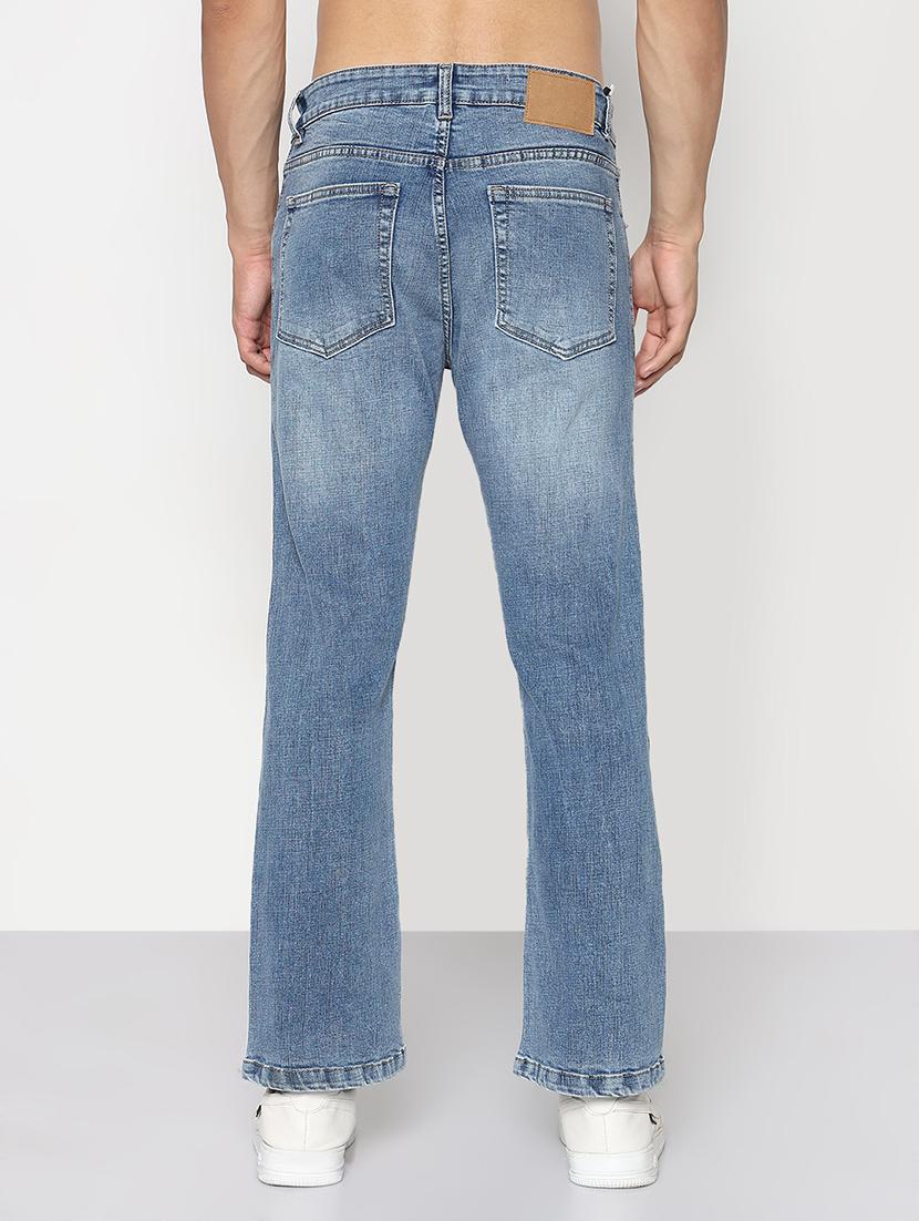men solid mid rise straight fit jean - 21933443 - Standard Image - 4