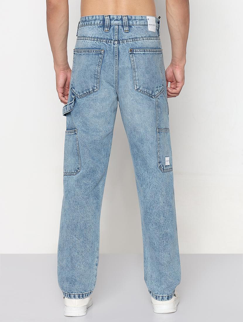 men solid mid rise baggy jean - 21933448 - Standard Image - 4