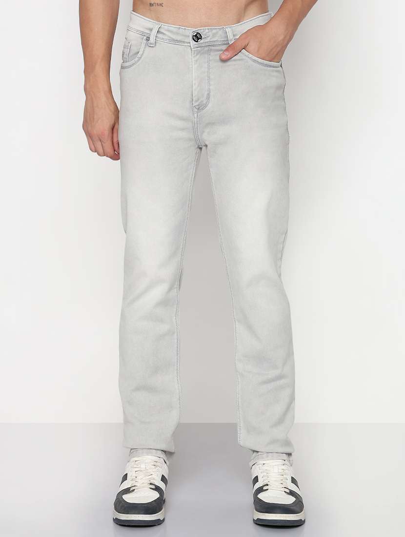 men solid mid rise slim fit jean - 21933450 -  Standard Image - 1
