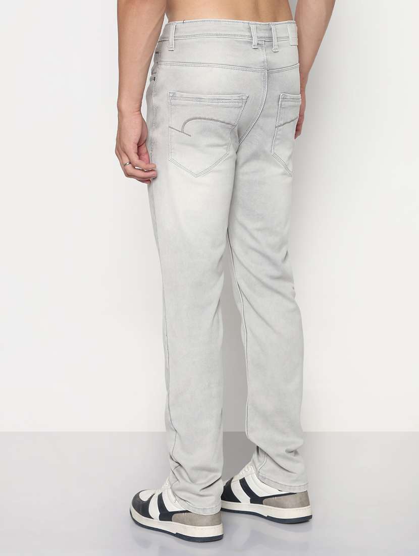 men solid mid rise slim fit jean - 21933450 -  Standard Image - 4