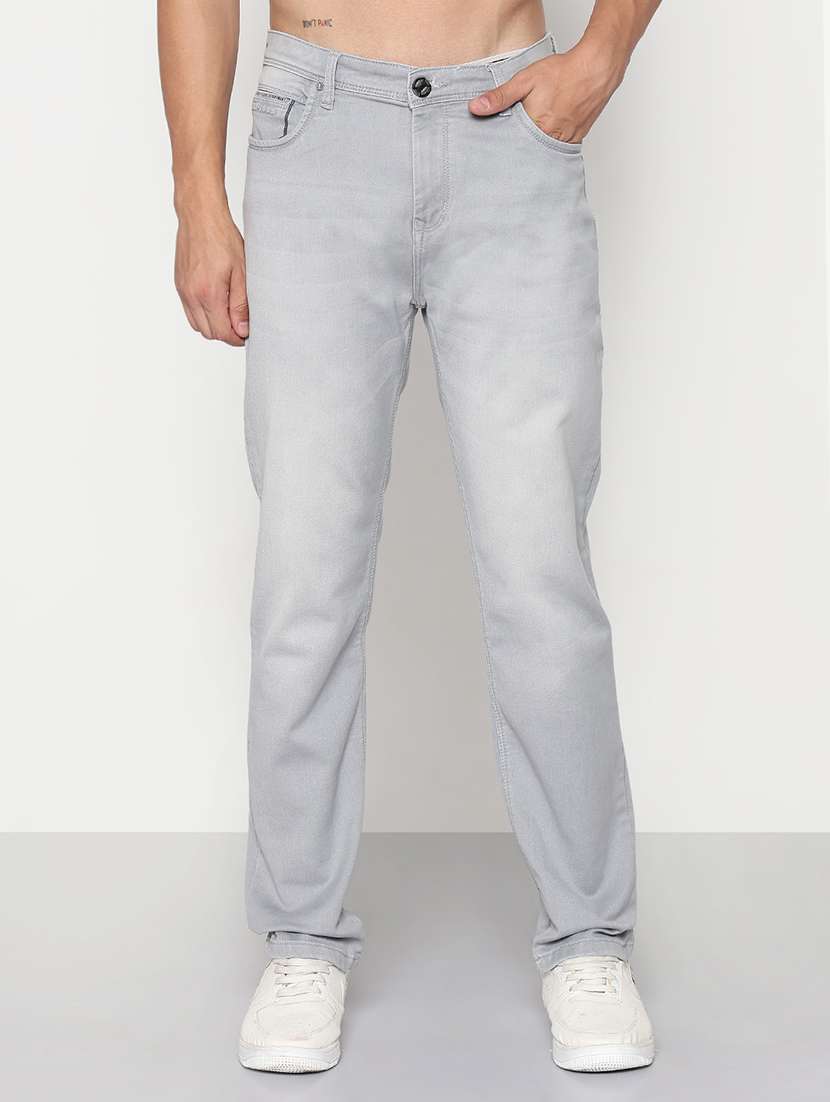 men solid mid rise slim fit jean - 21933451 -  Standard Image - 1