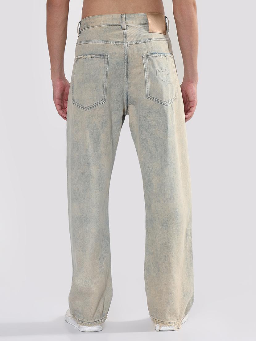 men washed mid rise baggy jean - 21933461 - Standard Image - 4