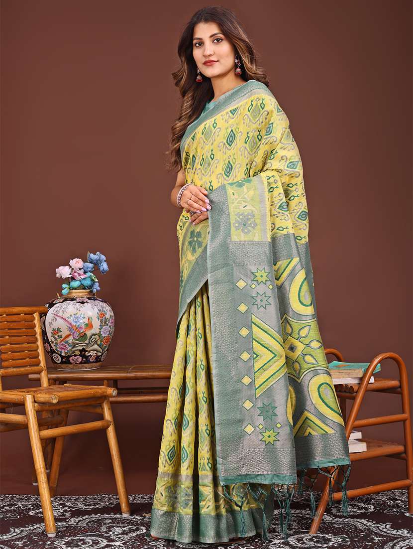 women self design patola saree with blouse - 21933497 -  Standard Image - 1