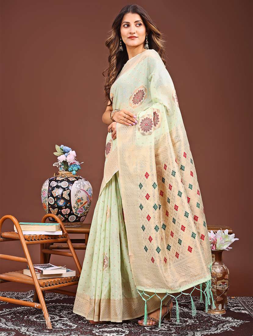 women self design bordered saree with blouse - 21933499 -  Standard Image - 1