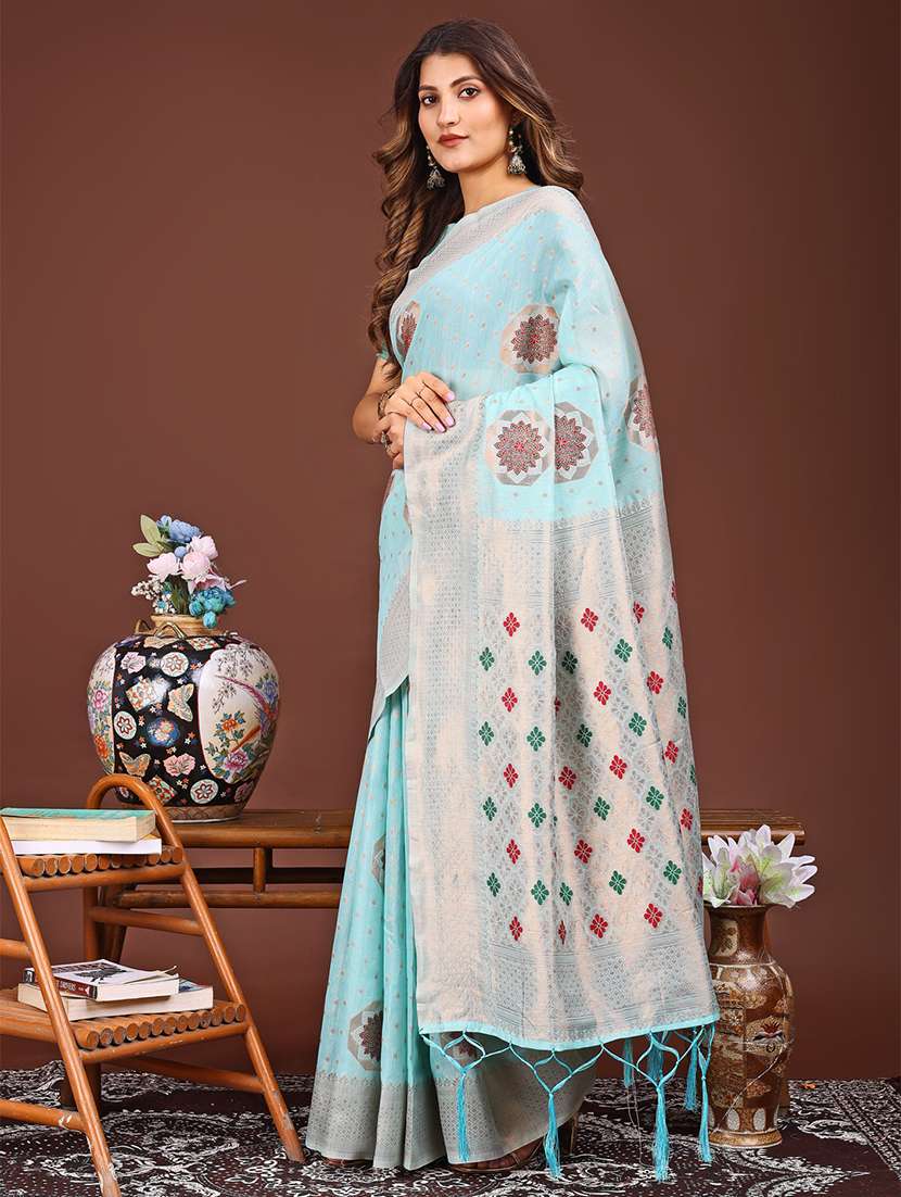 women self design bordered saree with blouse - 21933500 -  Standard Image - 1