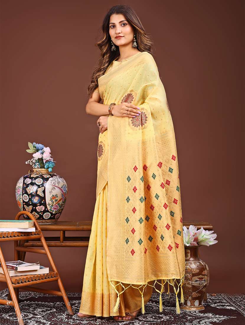 women self design bordered saree with blouse - 21933501 -  Standard Image - 1