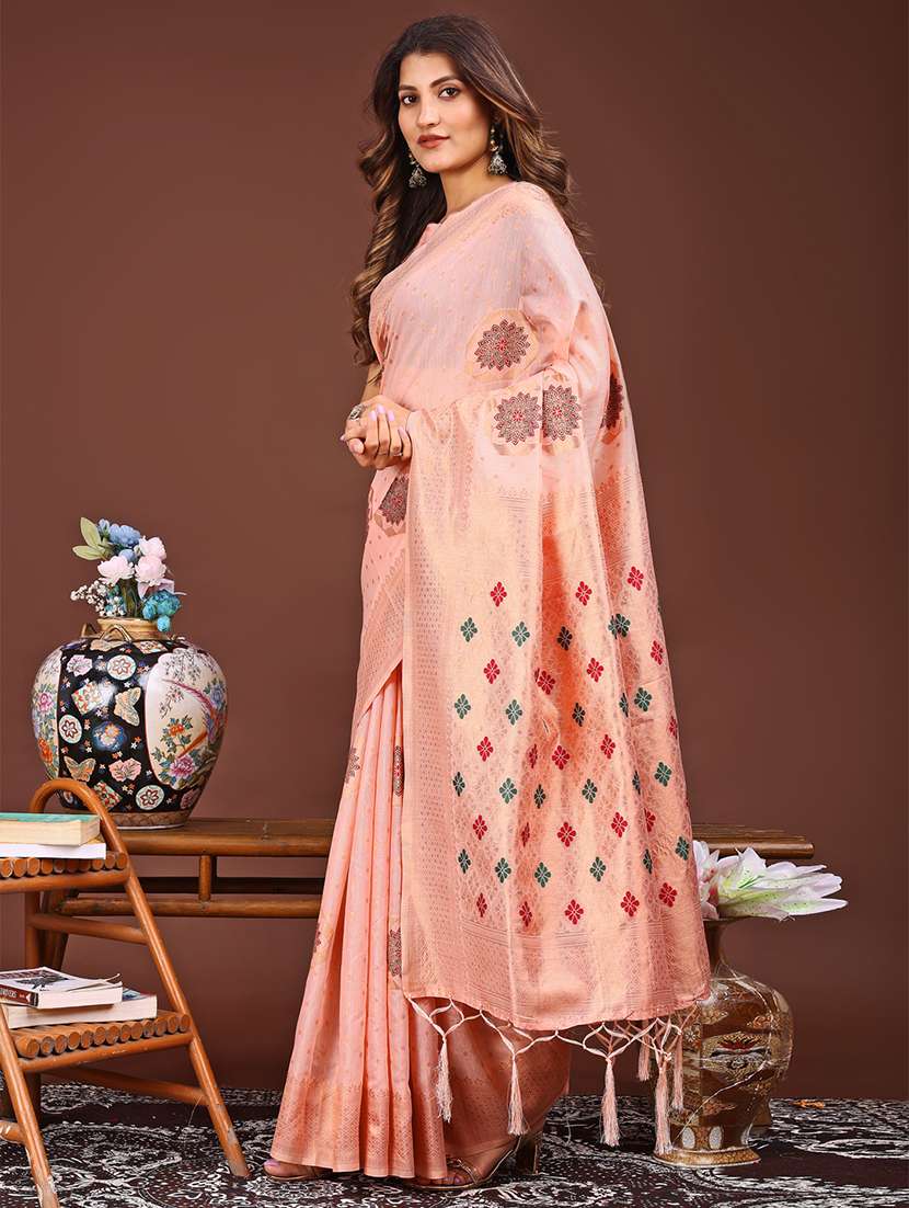 women self design bordered saree with blouse - 21933502 -  Standard Image - 1