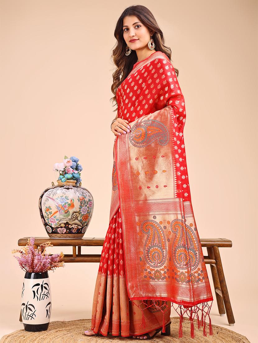 women self design paithani saree with blouse - 21933513 -  Standard Image - 1