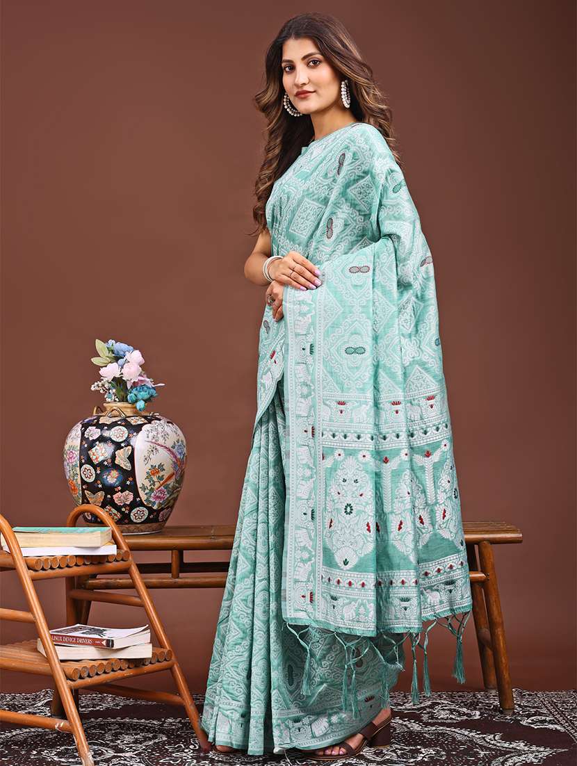 women self design banarasi saree with blouse - 21933520 -  Standard Image - 1