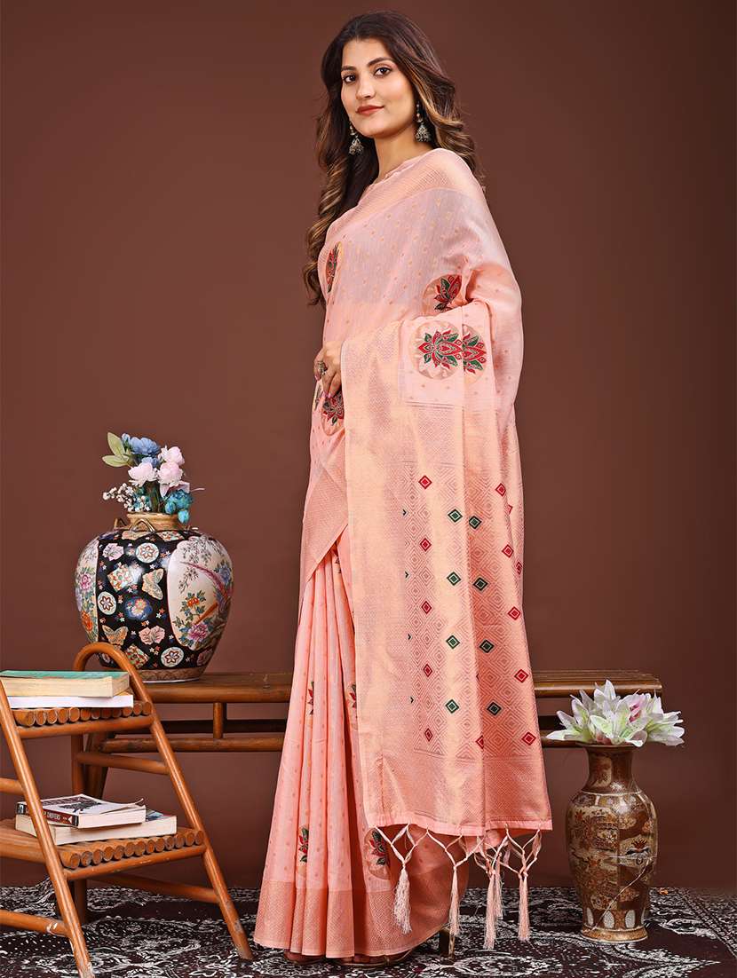women self design bordered saree with blouse - 21933528 -  Standard Image - 1