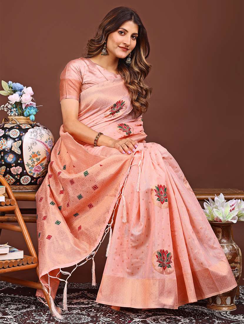 women self design bordered saree with blouse - 21933528 -  Standard Image - 4