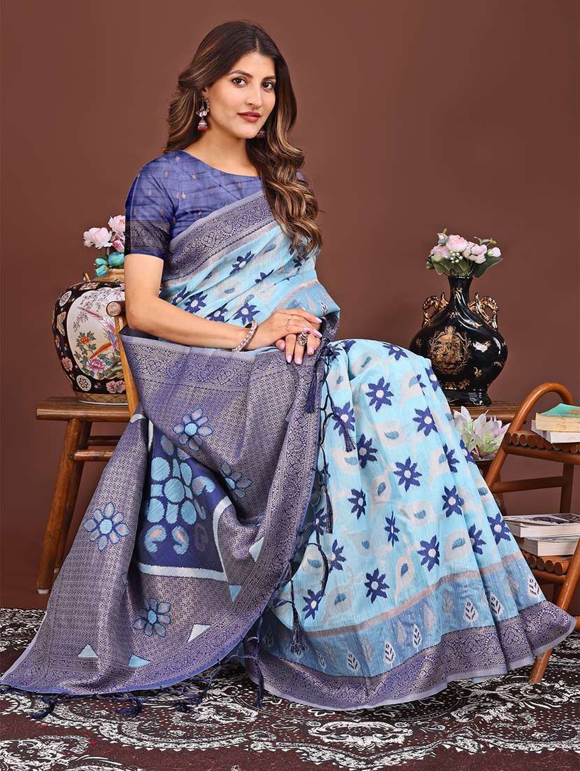 women self design bordered saree with blouse - 21933535 -  Standard Image - 4