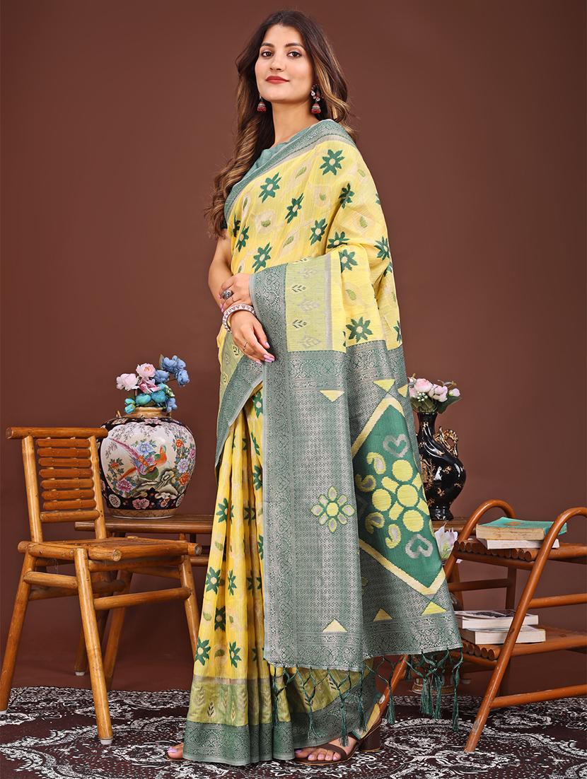 women self design bordered saree with blouse - 21933536 -  Standard Image - 1