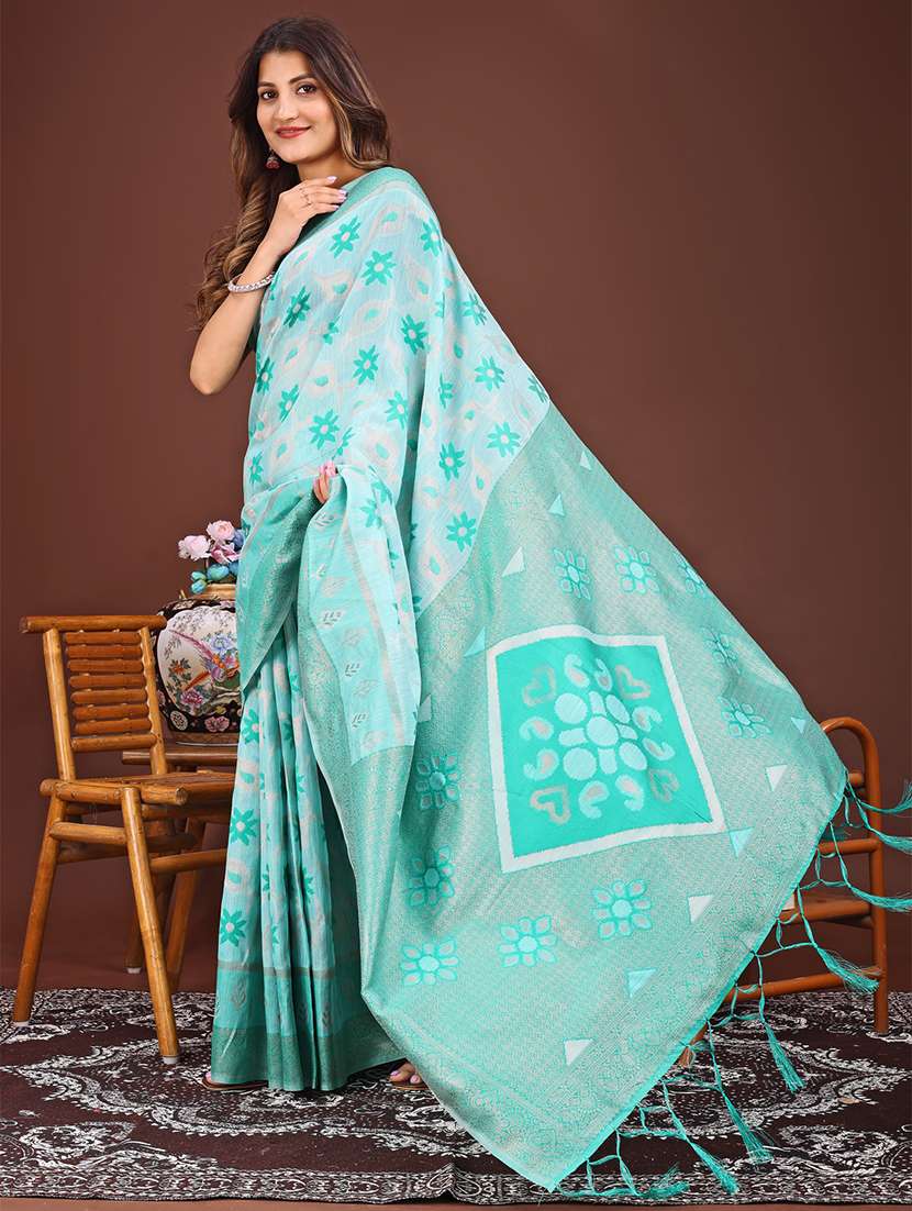 women self design bordered saree with blouse - 21933537 -  Standard Image - 4