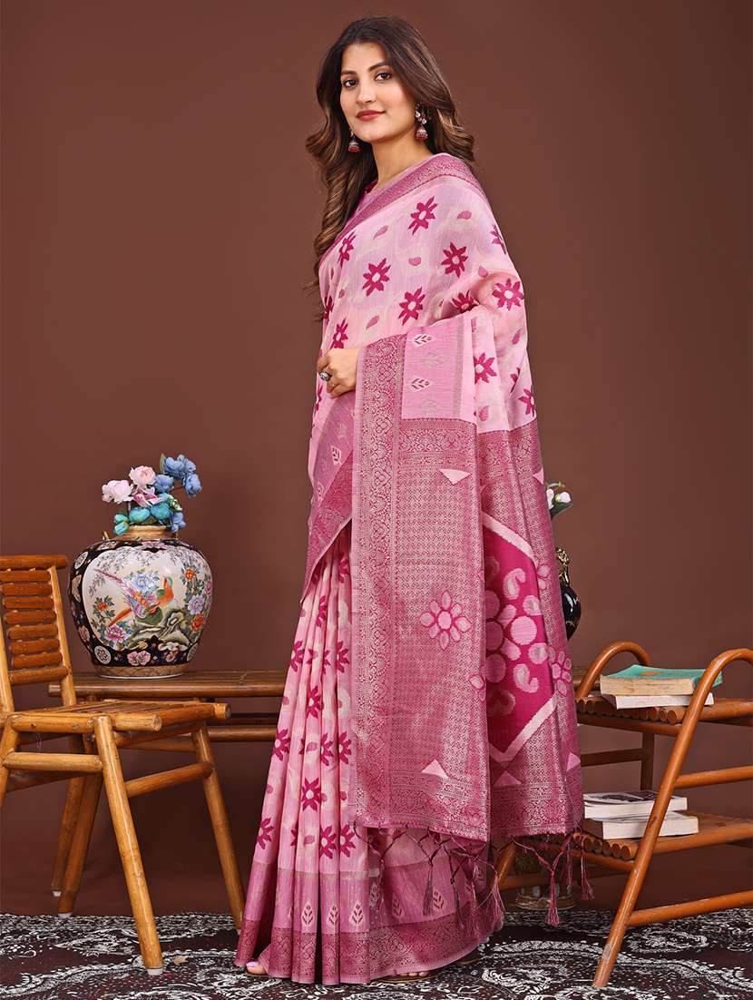 women self design bordered saree with blouse - 21933539 -  Standard Image - 1