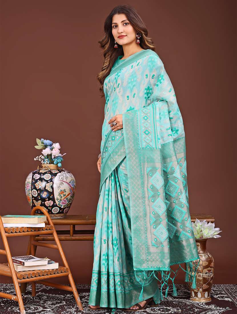 women self design bordered saree with blouse - 21933545 -  Standard Image - 1