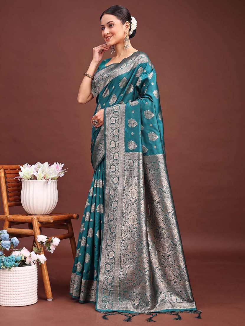 women self design banarasi saree with blouse - 21933557 -  Standard Image - 1
