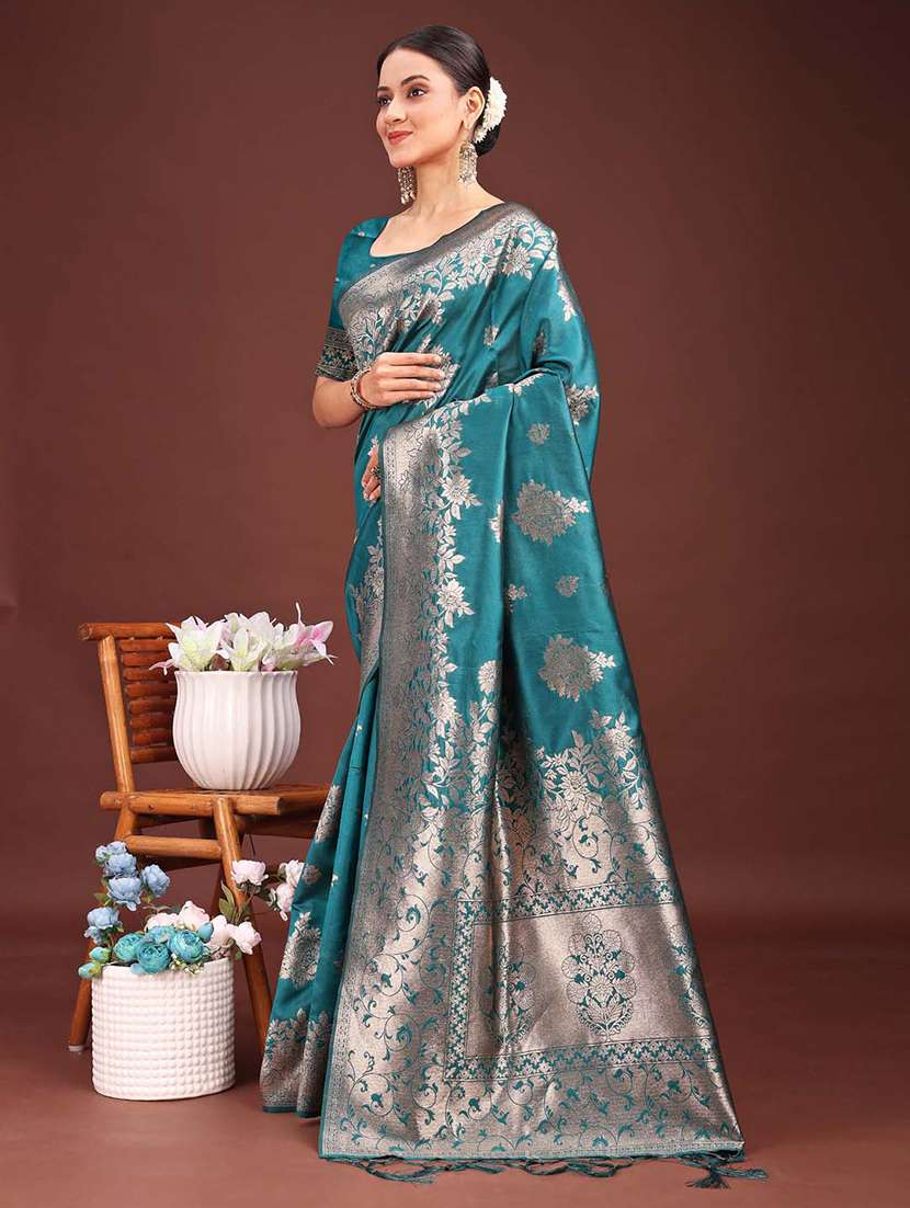 women self design banarasi saree with blouse - 21933564 -  Standard Image - 1