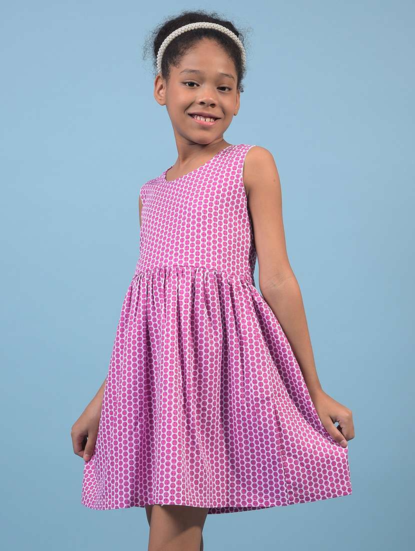 women polka doted sleeveless a-line dress - 21933568 -  Standard Image - 1