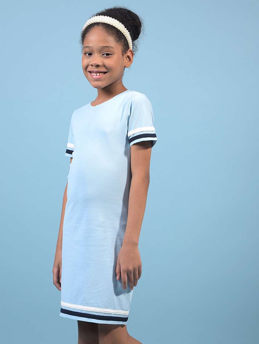 Girls Tapered Short Sleeve Bodycon Dress - 21933571 -  Standard Image - 1