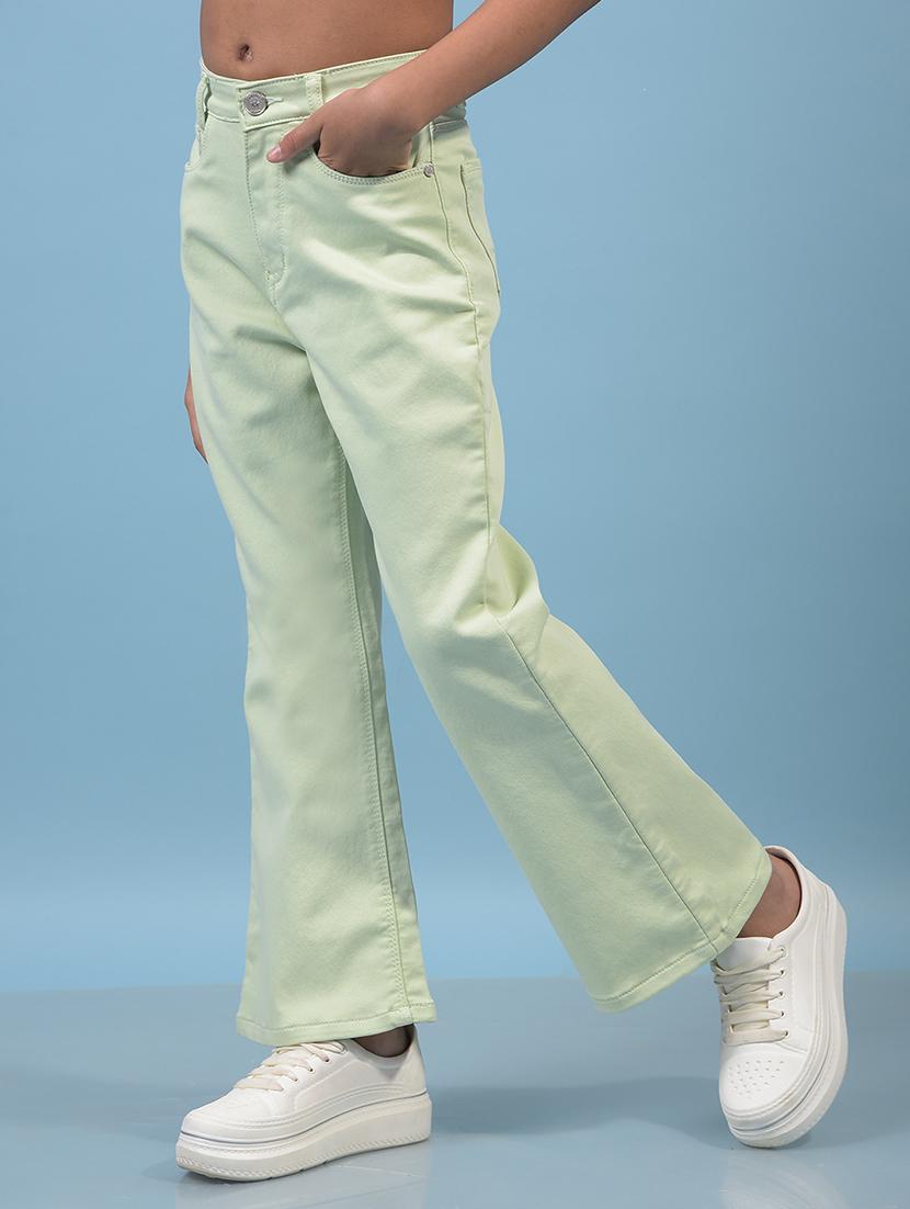 girls solid mid rise bootcut jean - 21933580 -  Standard Image - 1