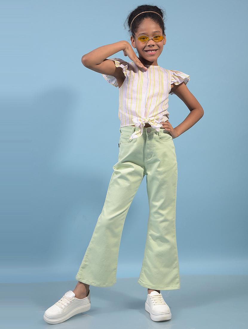 girls solid mid rise bootcut jean - 21933580 - Standard Image - 4