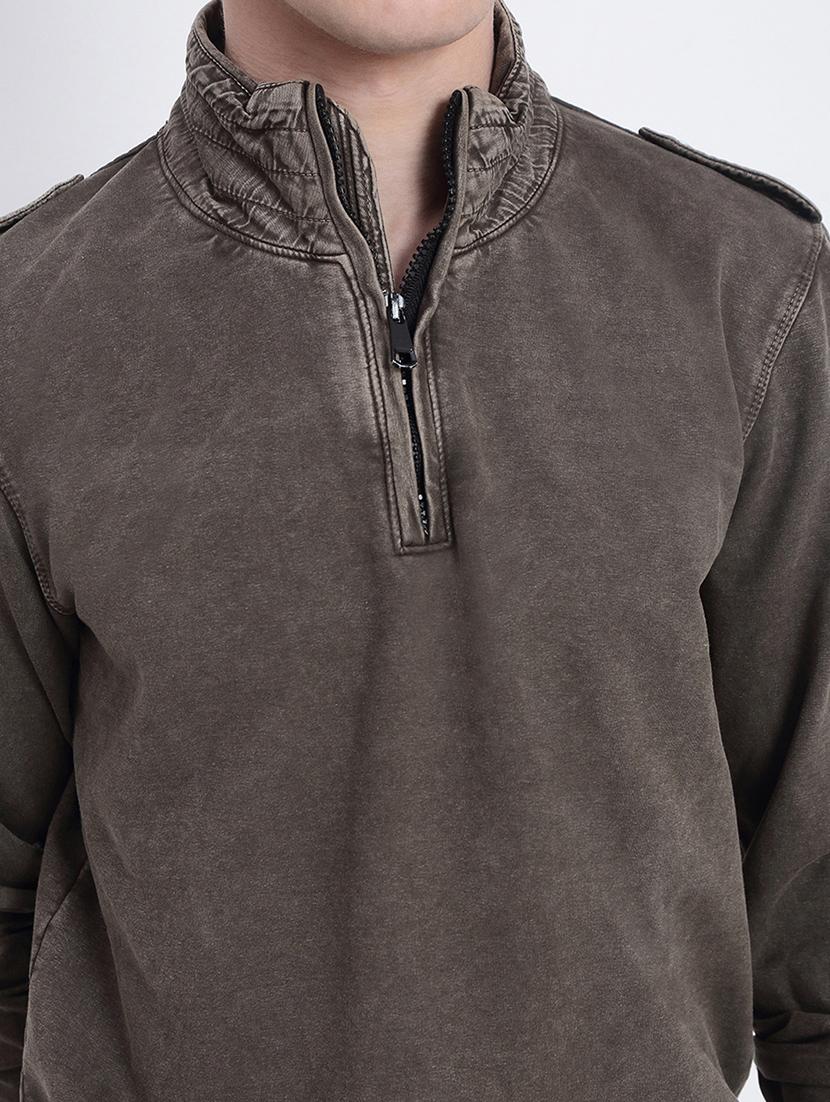 men solid long sleeve regular fit sweatshirt - 21933590 - Standard Image - 6