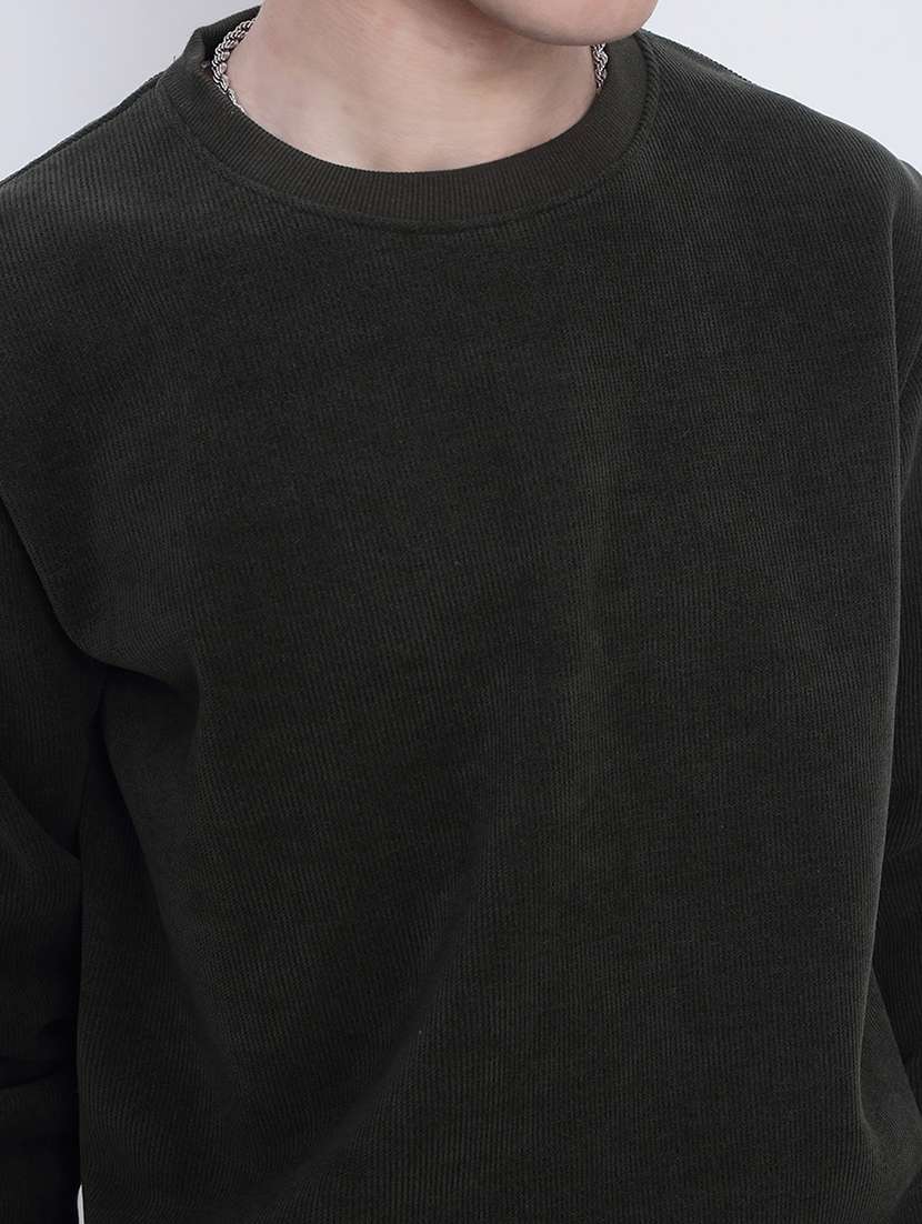 men solid long sleeve regular fit pullover - 21933591 -  Standard Image - 6