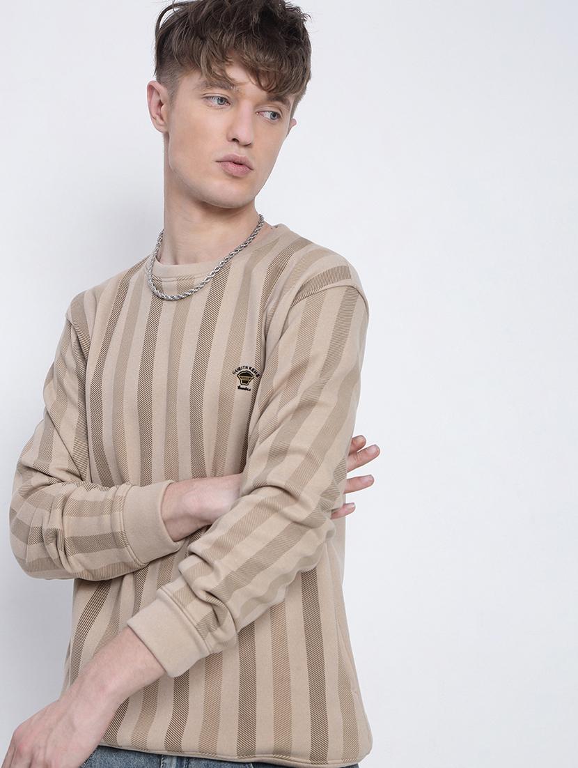 men striped long sleeve regular fit sweatshirt - 21933592 - Zoom Image - 0