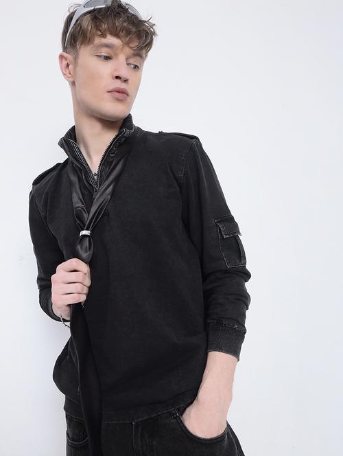 men solid long sleeve regular fit sweatshirt - 21933596 -  Standard Image - 0