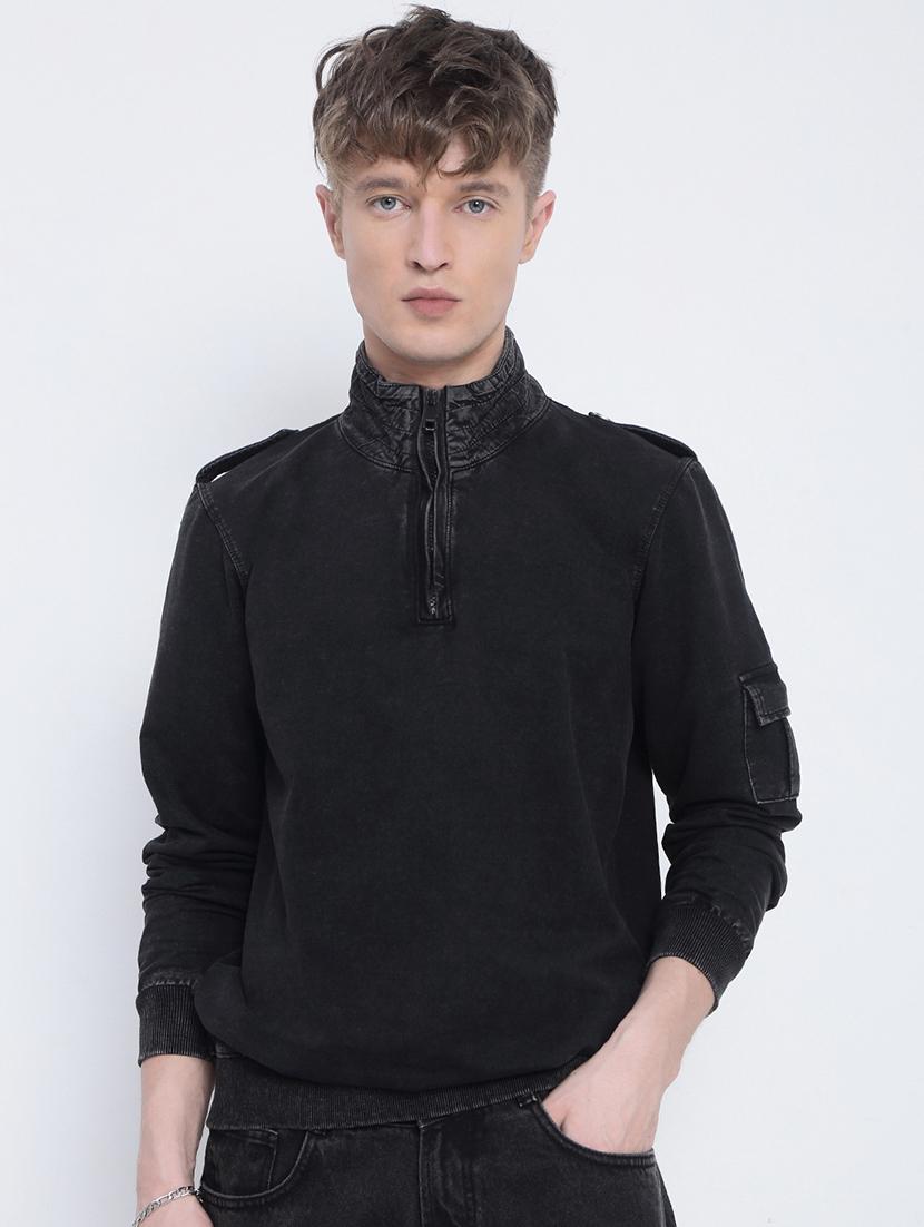 men solid long sleeve regular fit sweatshirt - 21933596 -  Standard Image - 1