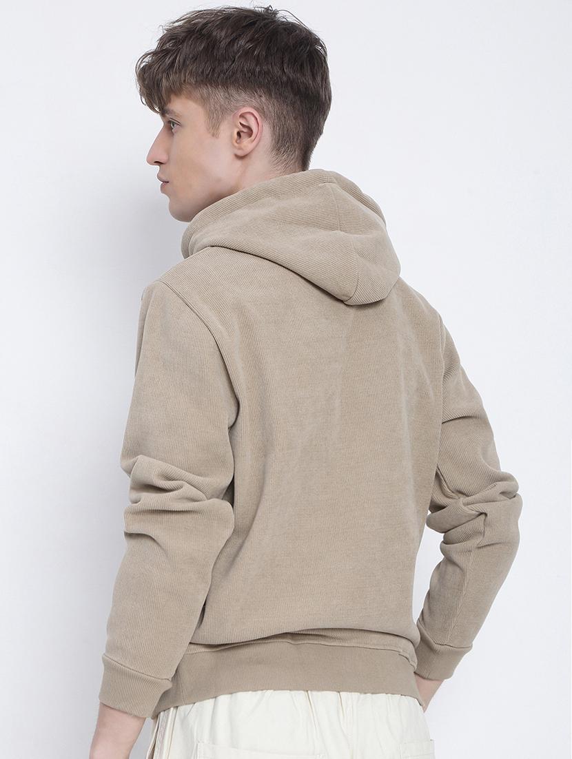 men solid long sleeve regular fit hooded sweatshirt - 21933600 - Standard Image - 4