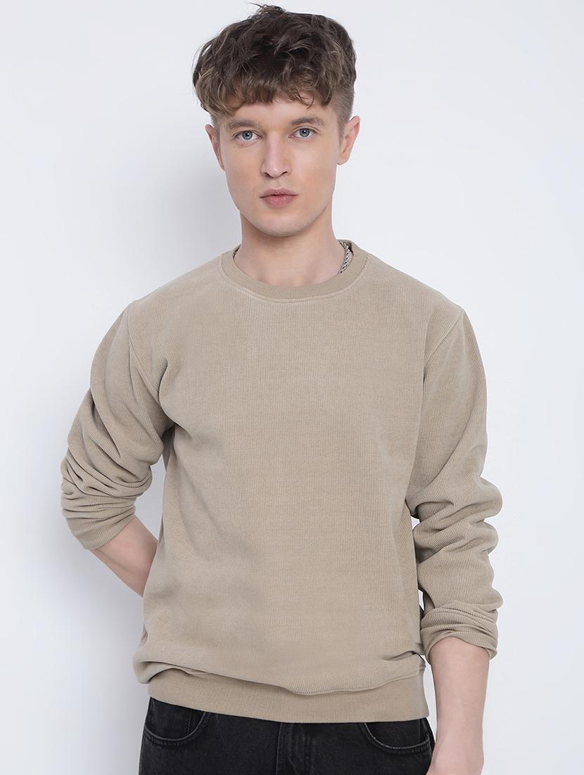 men solid long sleeve regular fit sweatshirt - 21933604 - Standard Image - 1