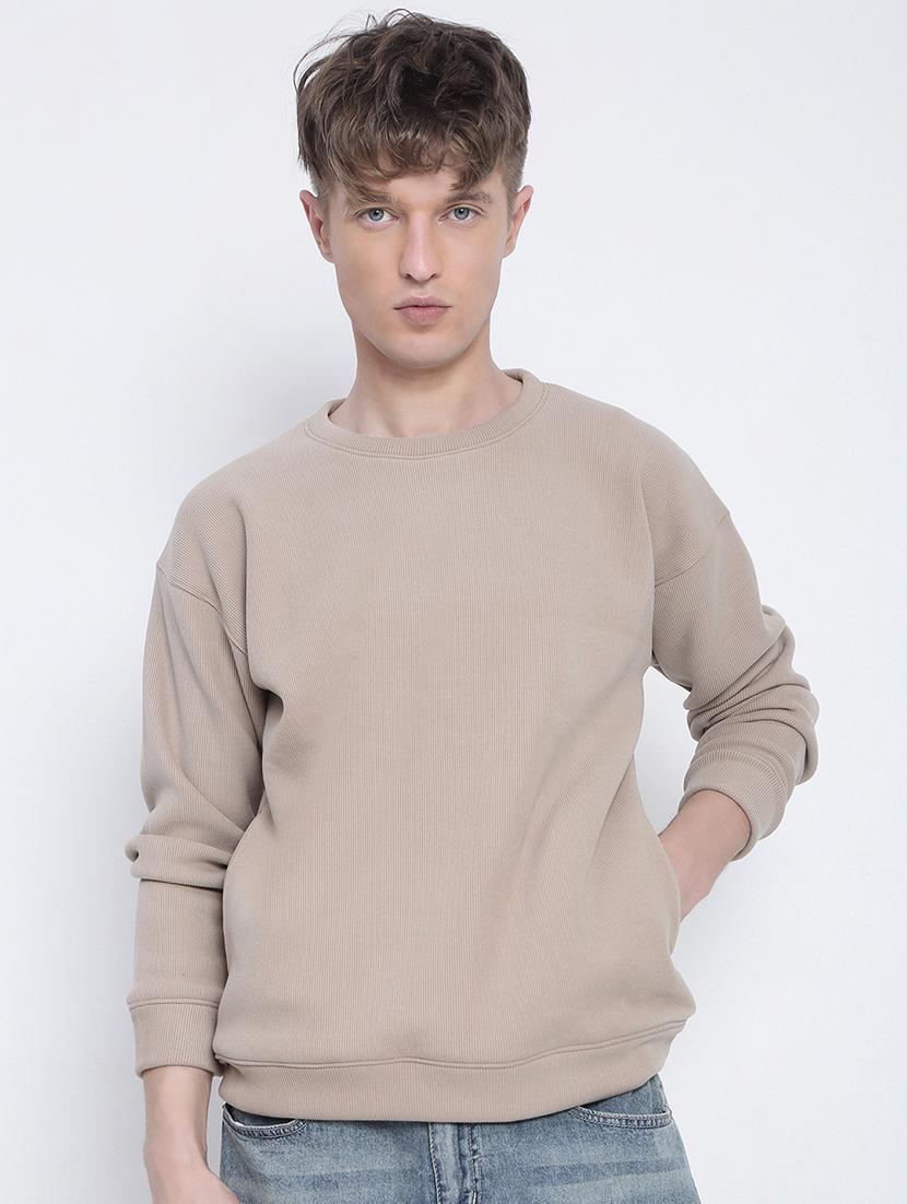 men solid long sleeve regular fit sweatshirt - 21933605 -  Standard Image - 1