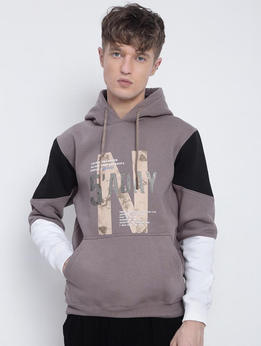 men color block long sleeve regular fit sweatshirt - 21933606 - Standard Image - 1