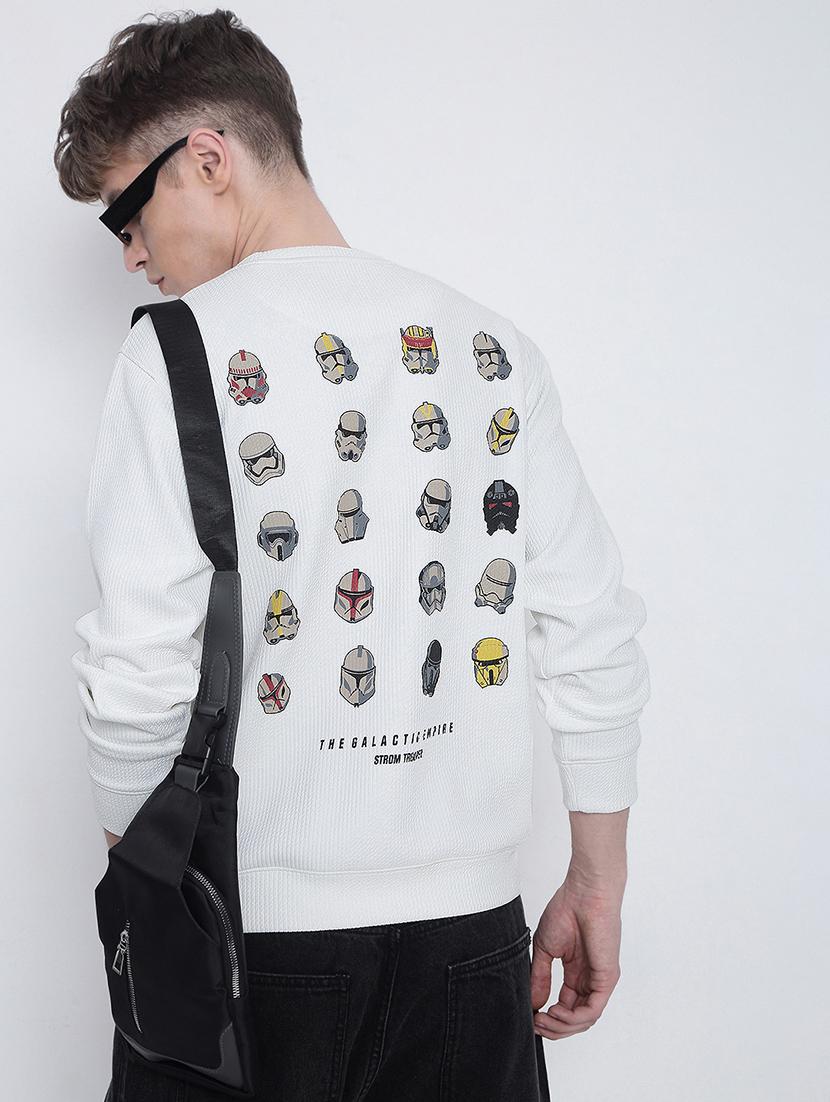 men printed long sleeve regular fit sweatshirt - 21933611 - Zoom Image - 0