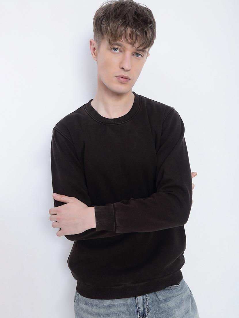 men solid long sleeve regular fit sweatshirt - 21933612 -  Zoom Image - 0