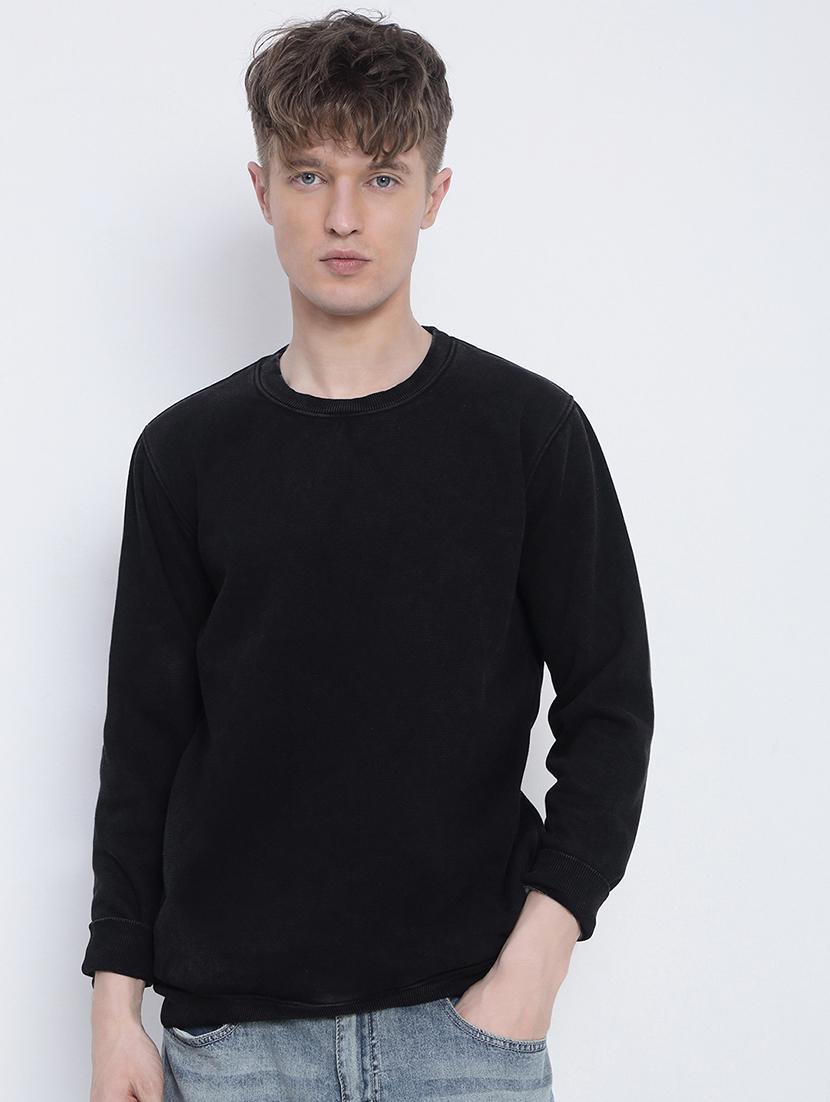 men solid long sleeve regular fit sweatshirt - 21933613 -  Standard Image - 1