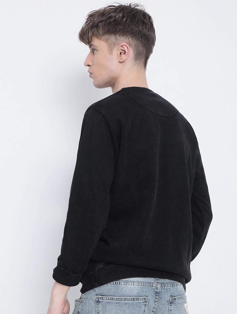 men solid long sleeve regular fit sweatshirt - 21933613 - Standard Image - 4