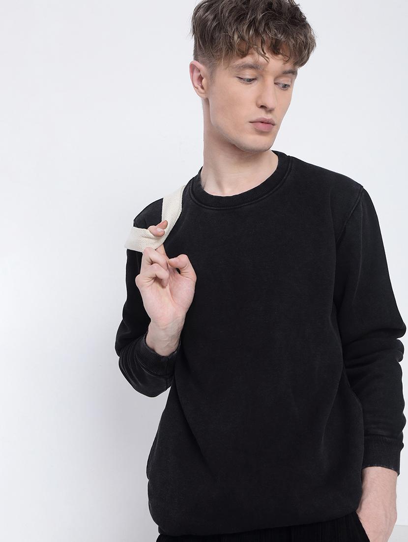 men solid long sleeve regular fit sweatshirt - 21933614 -  Zoom Image - 0