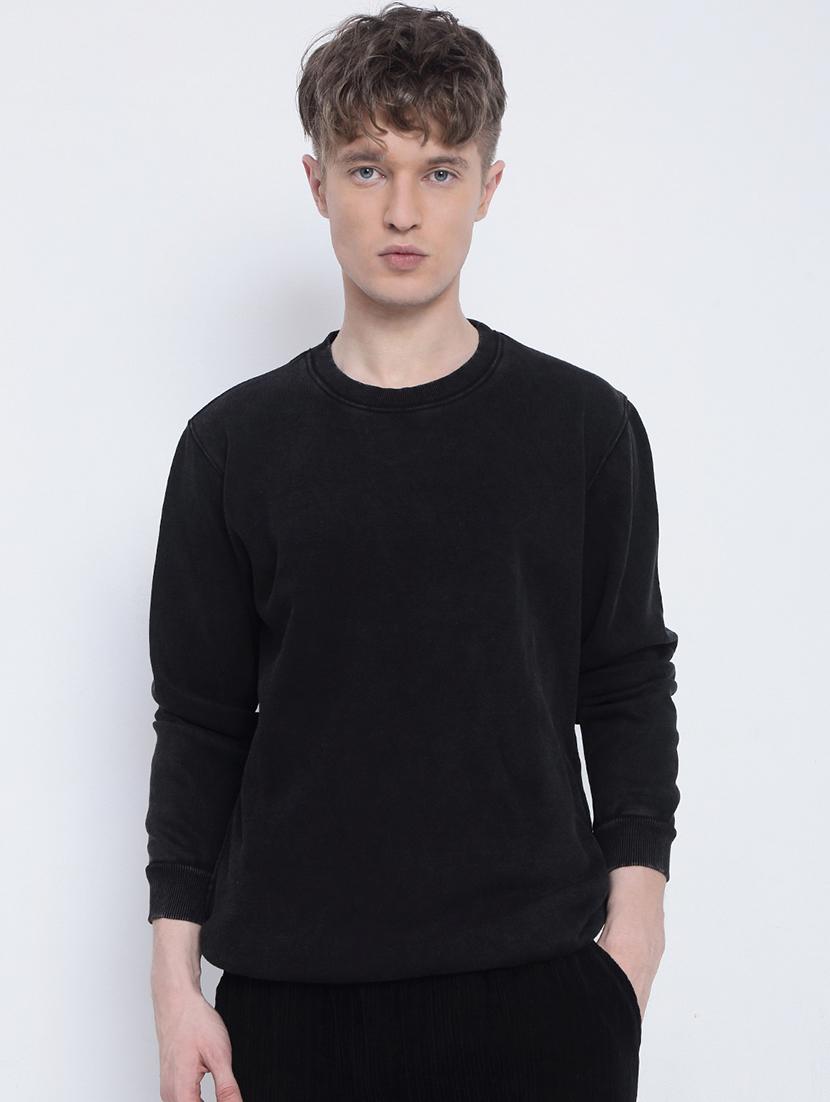 men solid long sleeve regular fit sweatshirt - 21933614 -  Standard Image - 1