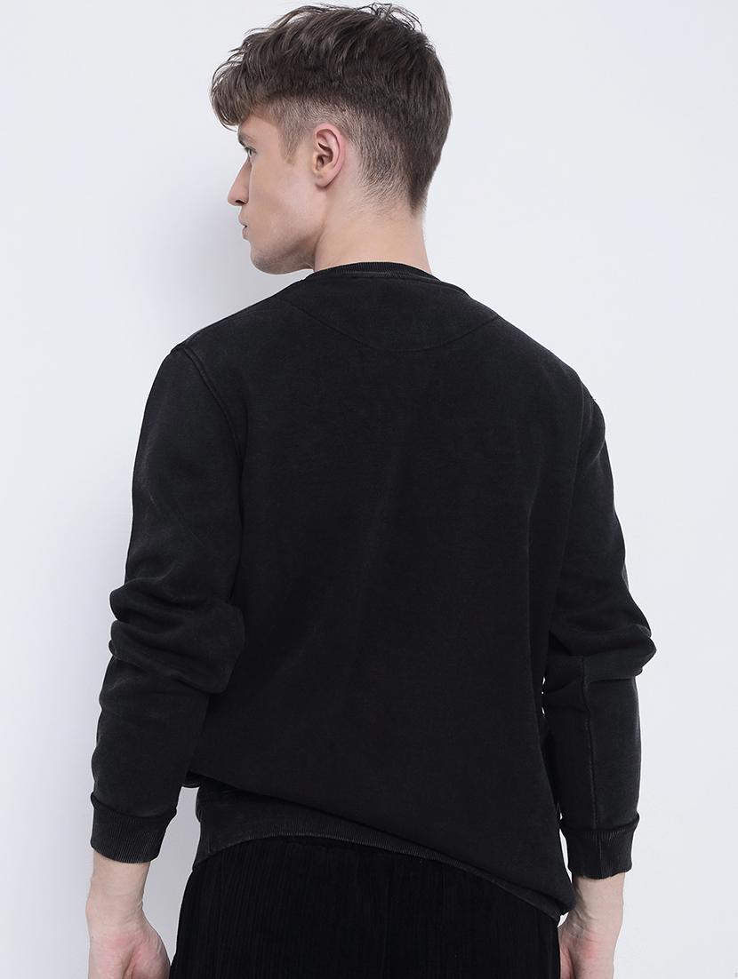 men solid long sleeve regular fit sweatshirt - 21933614 - Standard Image - 4
