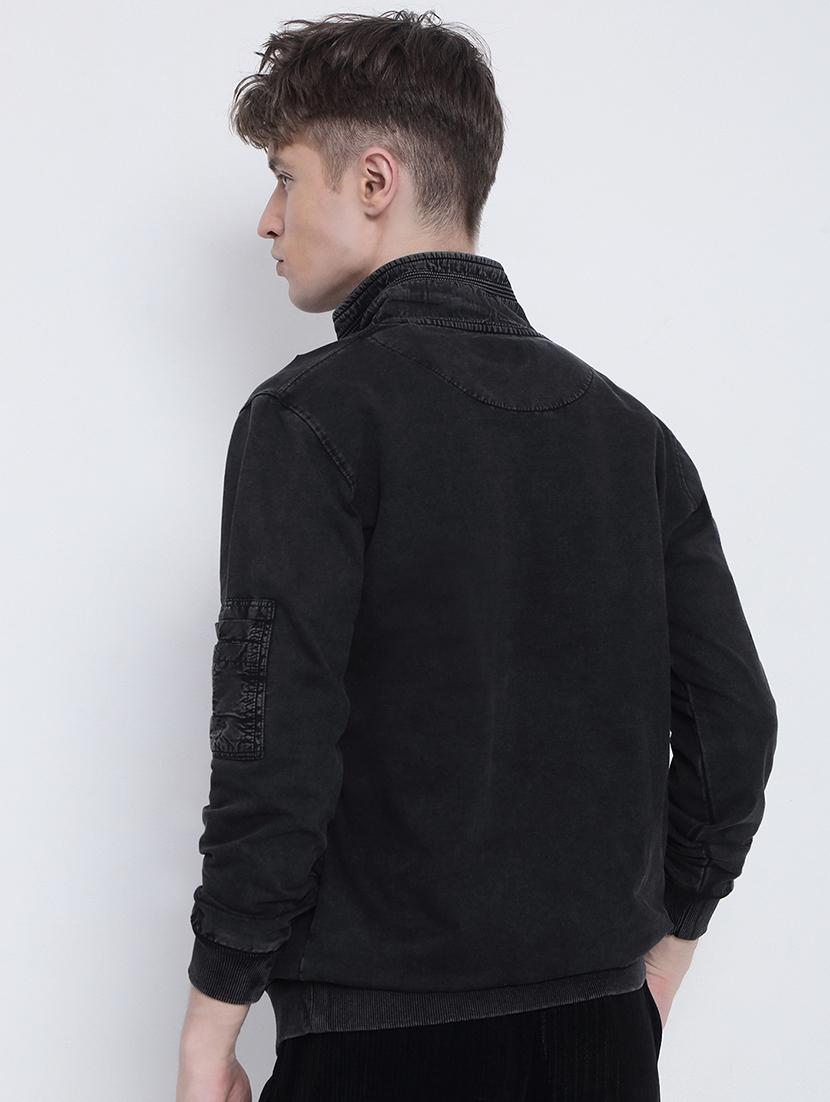 men solid long sleeve regular fit sweatshirt - 21933615 - Standard Image - 4