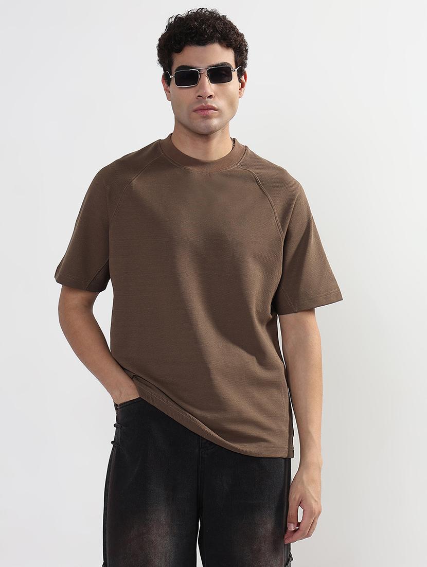 men solid short sleeves loose fit t-shirt - 21933625 - Standard Image - 1