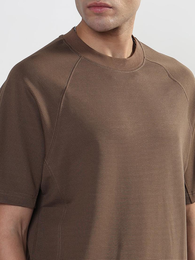 men solid short sleeves loose fit t-shirt - 21933625 - Standard Image - 4